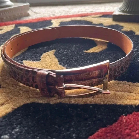 Albatros Unisex Animal Print Leather Belt - Picture 1 of 9